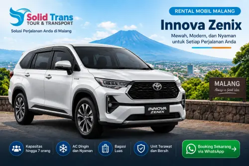 Toyota Innova Zenix armada rental mobil Malang Solidtrans