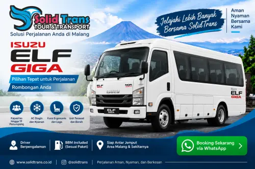 Isuzu Elf Giga armada rental mobil Malang Solidtrans